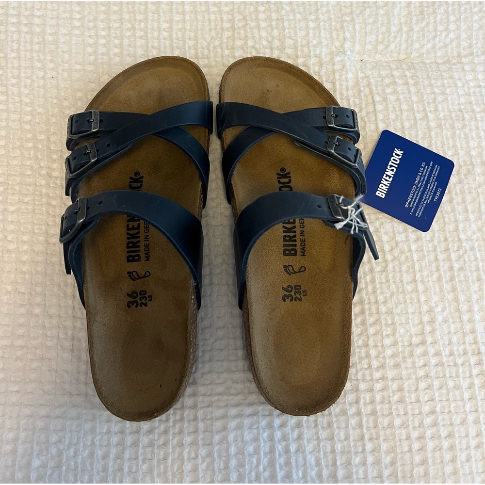 New With Tags Franca Womens Birkenstocks Navy Blue